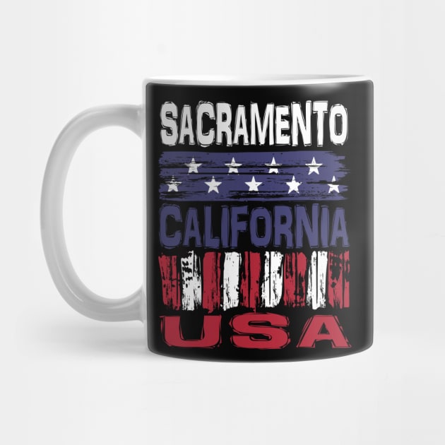 Sacramento California USA T-Shirt by Nerd_art